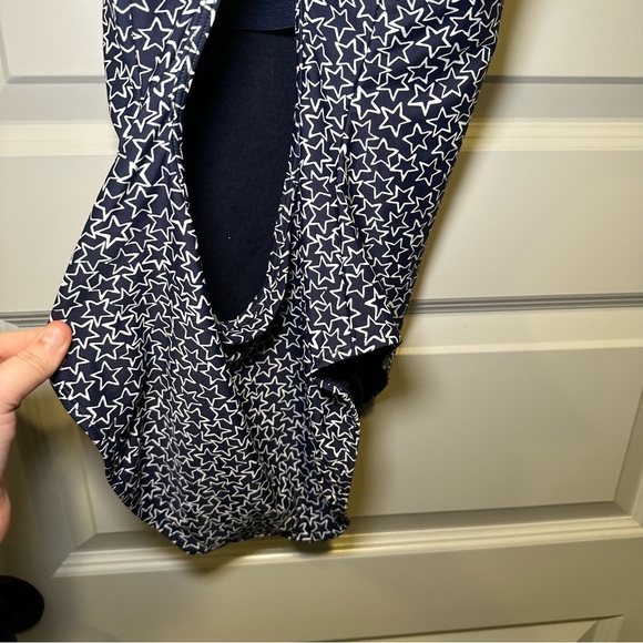 Gap Navy/White Star Print Cross Back One Piece Swimsuit size L - Picture 10 of 12